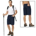 thumbnail image 4 of Weilanxin Cargo Shorts for Men Water Resistant Hiking Travel Active Nylon Shorts with 7 Pockets Darkblue M, 4 of 7