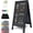 Black(20"x40"), variant on Solid Wood A-Frame Chalkboard - 30" x 20" Magnetic Sandwich Board Signs Outdoor Standing Chalk Board Easel Sidewalk Pizarra for Menu, Business, Wedding - Rustic Brown