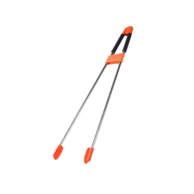 Bunblic Ramasse-Poubelle Outil de Ramassage Multifonction Léger Pince de Préhension Pinces à Déchets pour Poubelle Atteignant les Pièces Plancher Extérieur Orange
