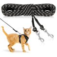 thumbnail image 1 of Cat Leash Rypet reflectante de 15 pies de largo, duradera y segura, negra, 1 of 8