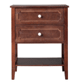 thumbnail image 5 of Tcbosik 2-Drawer Nightstand, 22 Inch Bedside Table with Storage Shelf, Accent End Table for Small Space, Living Room, Bedroom, Brown, 5 of 7