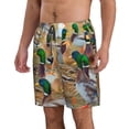 thumbnail image 2 of Balery Mallard Ducks Traje de Baño Estilo Hawaiano para Hombre, Shorts de Secado Rápido con Bolsillos-Large, 2 of 6