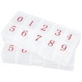 thumbnail image 1 of Djiypn Fake Nail Storage Box, 2PCS 10-Grid Rhinestone Organizer Case with Divider, Clear Plastic Empty Container for Art Craft Sewing Screw Rock Collection, Bead Jewelry Display Holder, 1 of 9