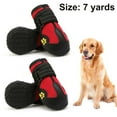 thumbnail image 1 of 4pcs Set Dog Boots,Waterproof Dog Shoes,Dog Booties with Reflective Velcro Rugged Anti-Slip Sole and Skid-Proof,Outdoor Dog Shoes for Medium To Large Dogs-Red, 1 of 9