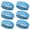 A, variant on Soccer Party Hair Bands, Set of 6 Piece Breathable Stretch Fabric Headbands Wide Edged Gift For Men And Women