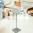 thumbnail image 3 of Azar Displays Extra-Large Pedestal Lottery Box With Pocket, 57-3/4"H x 16"W x 16"D, White, 3 of 3