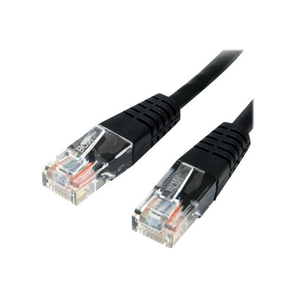 Cat5e Cable 6 ft Black Patch Cable Molded