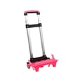 thumbnail image 3 of funtasica Backpack Hand Truck Backpack Trolley Telescopic Rod, Portable, Compact, Wheeled Cart Luggage Cart for Shopping Travel Office , Pink 2 Wheel Pink, 3 of 8