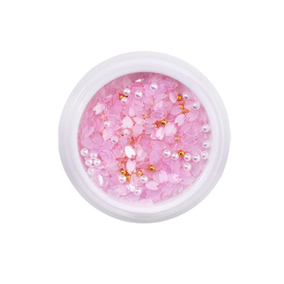 UDIYO 1 Box Nail Art Sequins Ultra-thin Petal 3D Effect Decorative Vivid Color Non-fading Manicure Decoration DIY Cherry Blossoms Nail Glitter Flakes Nail Accessories