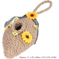 thumbnail image 2 of 1 Uds. Adorno de colmena, adorno de abeja de miel, adorno de girasol de abeja pequeña, decoraciones colgantes de colmena para jardín, oficina al aire libre (ovalada), 2 of 5