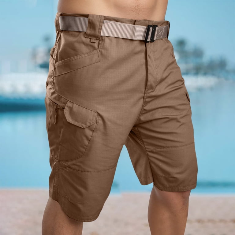 mens designer dress shorts Men's Men's Sun Embroidered Navy Pleated