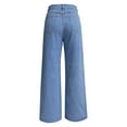 thumbnail image 5 of Sngxgn Women's Classic Mid Rise Straight Leg Jean(Blue,XXL), 5 of 7