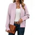 thumbnail image 3 of Bovxnpu Winter Coats for Women, Women's Oversized Jackets Polka Print Zip Up Pocketed Long Sleeve Top Warm Winter Clothing, 3 of 7