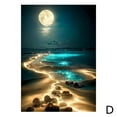 thumbnail image 5 of Moonlight Beach 5D Diamond Art Painting Kit – DIY Full Drill Seaside Landscape for Adults, 5 of 8