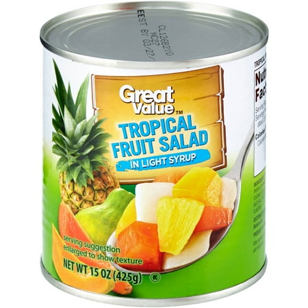 Great Value Tropical Fruit Salad, 15 oz  Walmart.com