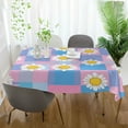 thumbnail image 3 of Yayeee Tablecloths 54" x 72" Rectangle Wrinkle Resistant Party Table Cover, Playful Daisy, 3 of 8