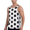 thumbnail image 2 of Xecao Soccer Ball Men's Tank Top Workout Quick Dry Sleeveless Gym Jogging Muscle Shirts Summer Swim Beach Tops, 2 of 9