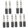 thumbnail image 4 of Worgeous 10 pcs  Headphone Jack Adapter Instrument Converter 6.35mm To 3.5mm Mic Adapter, 4 of 8