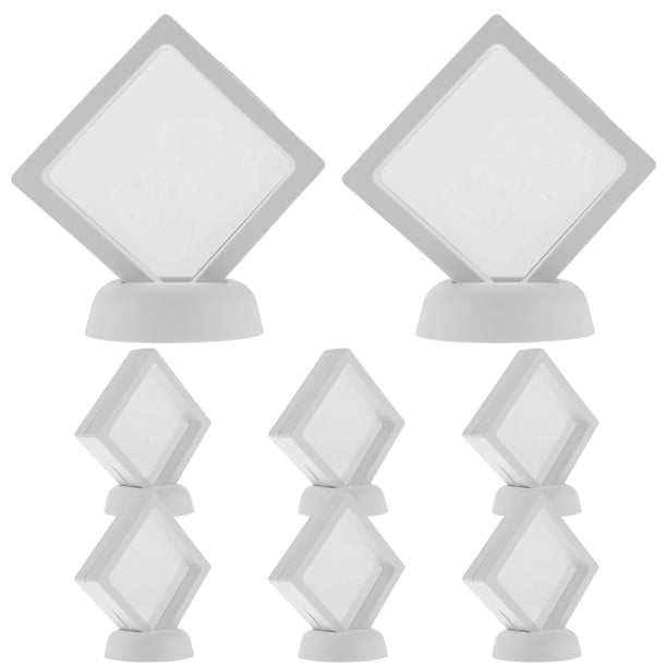 1 juego de vitrina para monedas conmemorativas, cuadrada, para colección de monedas.