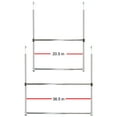 thumbnail image 6 of Oceanstar 2-Tier Portable Adjustable Closet Hanger Rod, Chrome, 6 of 7