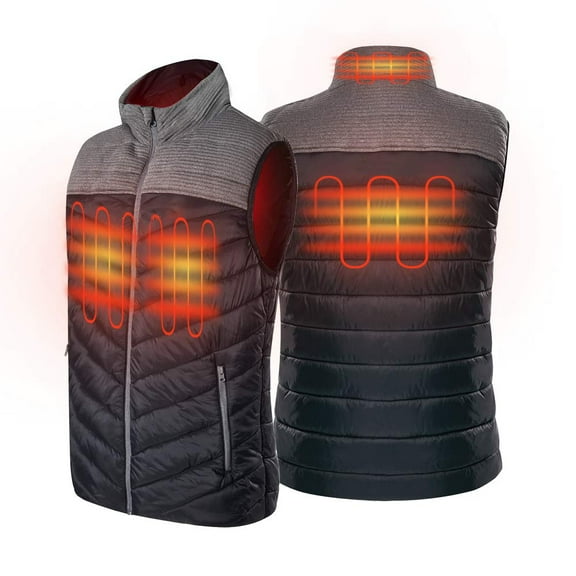 Heated Vest Polar Fleece Lightweight Waistcoat with USB Battery Pack for Men and Women