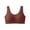 Coffee, variant on Wireless Bras for Women Plus Size Comfortable Breathable Seamless Underwire Free T Shirt Bras with Removable Pads for Everyday Wear and Sleeping