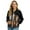 Black-Horse, variant on Dachshund Floral Printed Sweatshirts for Women Long Sleeve Jackets Zip Up Outwear Coat Fall Winter Outfits, 3XL