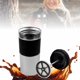 thumbnail image 1 of Bee Vibes 450ML Termo de Café Portátil de Viaje, Taza con Prensa Francesa Integrada y Tapa Hermética Doble pared Acero Inoxidable Libre de BPA Temperatura Hasta 5 horas (Plata), 1 of 1