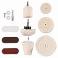 thumbnail image 2 of 10 Pcs Buffing Pad Polishing Wheel Kits with 3Pcs Rouge Compound, 2 of 3