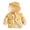 C-Yellow209, variant on DHFJKG Toddlers Baby Puffer Coat Waterproof Windproof Zip Up Padded Jackets Fuzzy Lining Cartoon Printed Long Sleeve Ears Hooded Coat Winter Outwear For Boy Girl Cozy Outerwear
