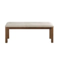 thumbnail image 3 of Lexicon Bonner Pine Wood Dining Room Bench in Brown Finish, 3 of 5