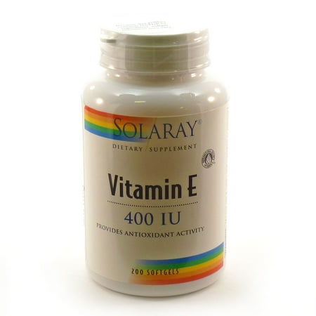 Vitamin E D Alpha Tocopherol 400 Iu By Solaray 200