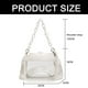 thumbnail image 4 of Bolso transparente para mujer, bolso transparente, bolso de concierto, bolso transparente aprobado para estadios, bolso bandolera, bolso tipo hobo, regalo, 4 of 7