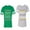 Men Green / Women Heather, variant on Christmas King Queen Matching Couple Cotton Jerseys (Men Green / Women Black) (Men S / Women S)