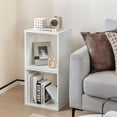 thumbnail image 2 of Costway 2 Tier Stackable Storage Cube Bookcase, White, 2 of 10