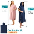 thumbnail image 3 of SUN CUBE Surf Poncho Changing Robe with Hood, Quick Dry Microfiber Wetsuit Changing Towel for Surfing Beach Swim Outdoor Sports Men, Absorbent Wearable Towel Cover Up with Pocket, Navy Blue, 3 of 7