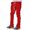 Red, variant on Yuhangmm Men's Casual Pants - Four Season Slim Fit Flared Trousers with Elastic Waist and Tie Versatile Solid Color Men's Sports Casual Bottoms Red XL