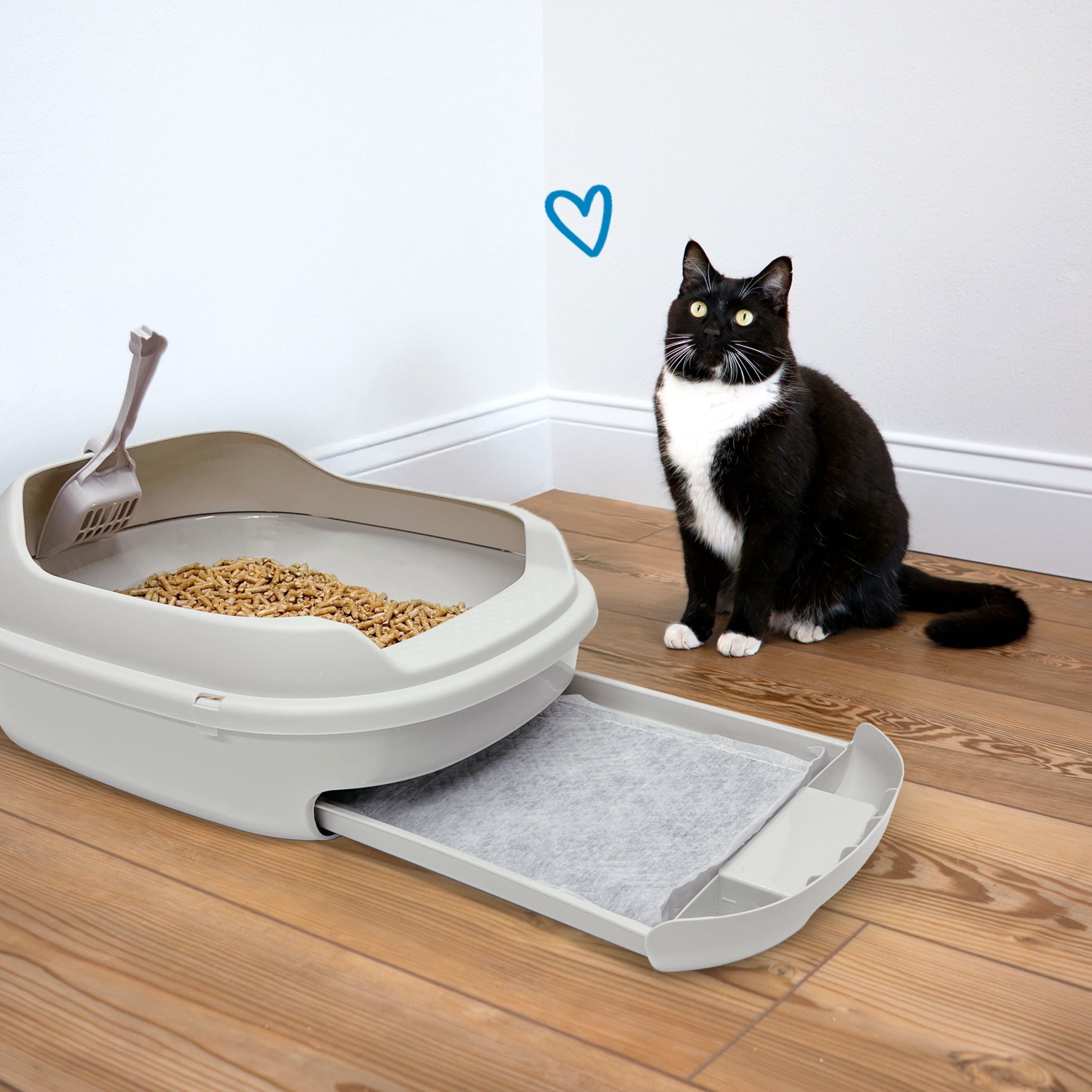 Four Paws Wee-Wee Cat Litter Box System Pads 11" x 17" (30 Count)