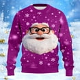thumbnail image 2 of Knitted Ribbed Casual Pullover Sweater Long Sleeve Crewneck Top for Autumn Winter Holiday Comfortable Soft Warm Fashion Outerwear Cute Fashion S, 2 of 4