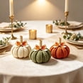thumbnail image 5 of Cififendec Thanksgiving Knitted Pumpkin Set of 3, 3.94", Hand Woven Fabric Pumpkin Decor for Fireplace Mantel Tabletop Indoor Home Decor, 5 of 6