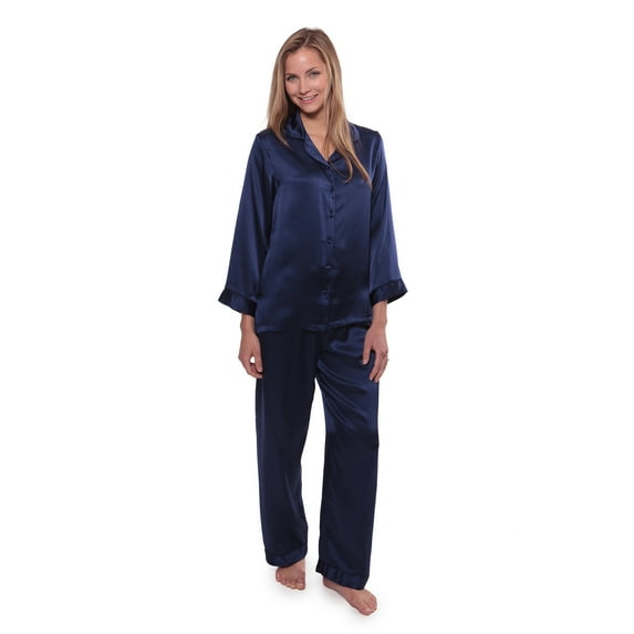 TexereSilk Women's Luxury Silk Pajama Set - Beautiful Sleepwear Gift Ideas