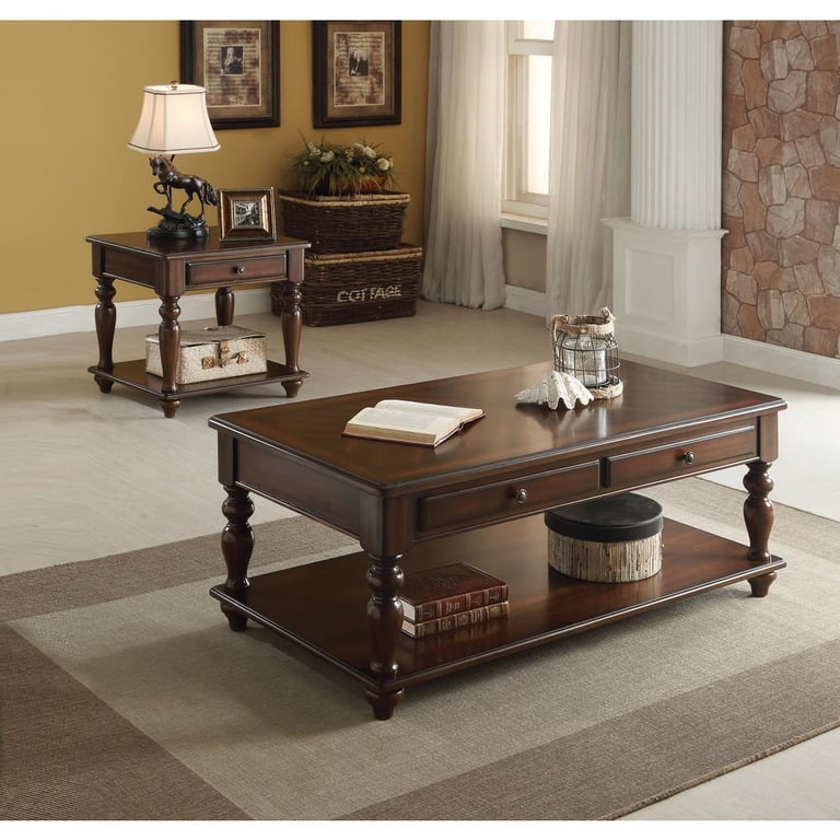 ACME Farrel Coffee Table w/Lift Top in Walnut - Walmart.com