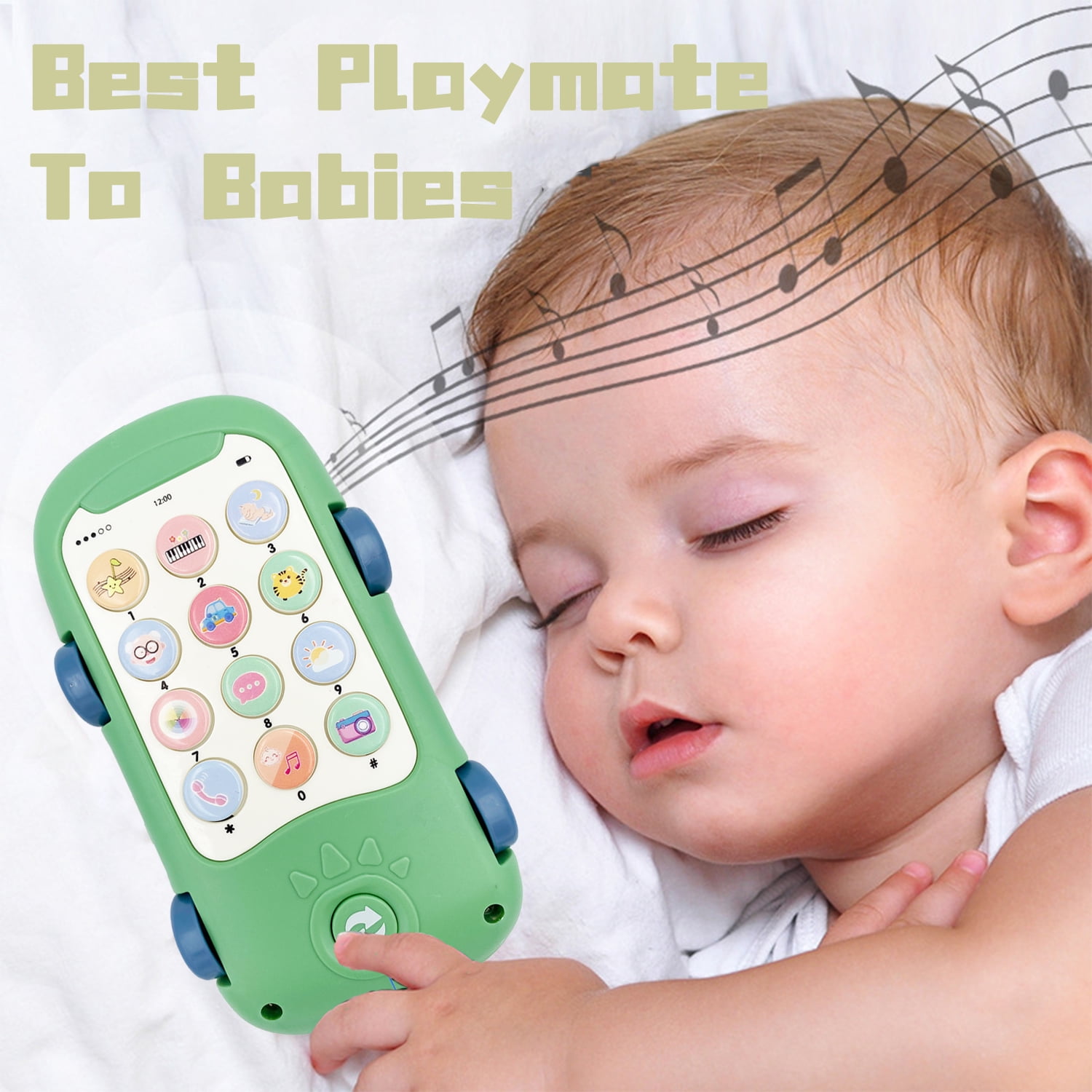 Baby Cell Phone Toys, Learning Toy Phone for Kids with Lights and