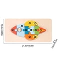 thumbnail image 3 of Wooden 3D Puzzle for Kids with Adorable Cute Design and Smooth Polished Edges, Fun Educational Assembly Toy to Exercise Hands-on Skills, Multiple Sizes Available, 3 of 8