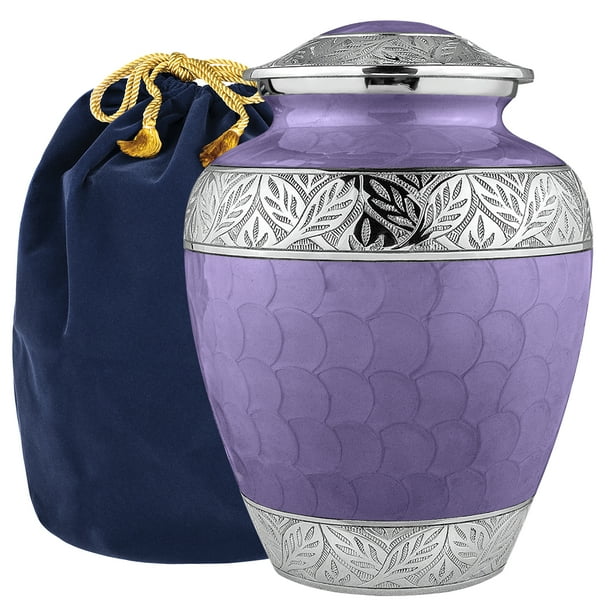 Silver Linings Lavender Large Adult Urns For Cremation Ashes In Home