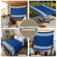thumbnail image 6 of Blue Striped Tapestry for Bedroom Wall Hanging Tapestry, Farmhouse Blue White Stripes Ceiling Backdrop Tapestries Poster Blanket Wall Decor for Teens Room Living Room Dorm 39" x 59", 6 of 8