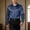Navy, variant on Mens Long Sleeve Shirt Casual Breathable Classic Shirts Loose Solid Color Beach Summer Clothing Black Size M