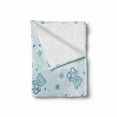 thumbnail image 2 of Cartoon Soft Flannel Fleece Throw Blanket, Teddy Bears and Toys with Letters on Children Imagery Baby Blue Background, Cozy Plush for Indoor and Outdoor Use, 60" x 80", Baby Blue Aqua, by Ambesonne, 2 of 6