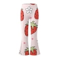 thumbnail image 6 of Faraee Girls 2 Piece Clothes Cute Floral Print Twist Front Short Sleeve Top and Bell Bottom Pants Set Kids Casual Summer Outfits 7-12 Years Light Pink, 6 of 7