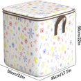thumbnail image 6 of New Home Blanket Sorting Box Cute Teddy Bear Clothes Organizer With Durable Handle Quilt Storage Bag Wardrobe Sorting Storage Bucket Clothes Storage Bins Closet Storage Box 100L, 6 of 8